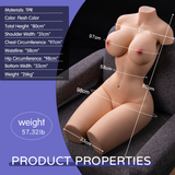 Brandi - 57.3LB Life Size Realistic Sex Doll Torso